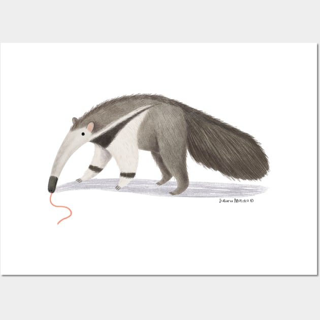 Anteater Wall Art by julianamotzko